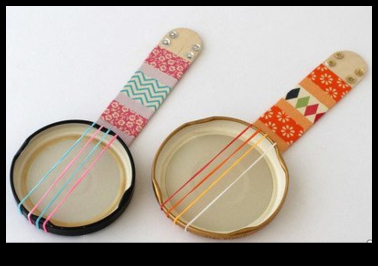 כלי נגינה עשה זאת בעצמך לילדים: יצירת צלילים עם חפצי בית