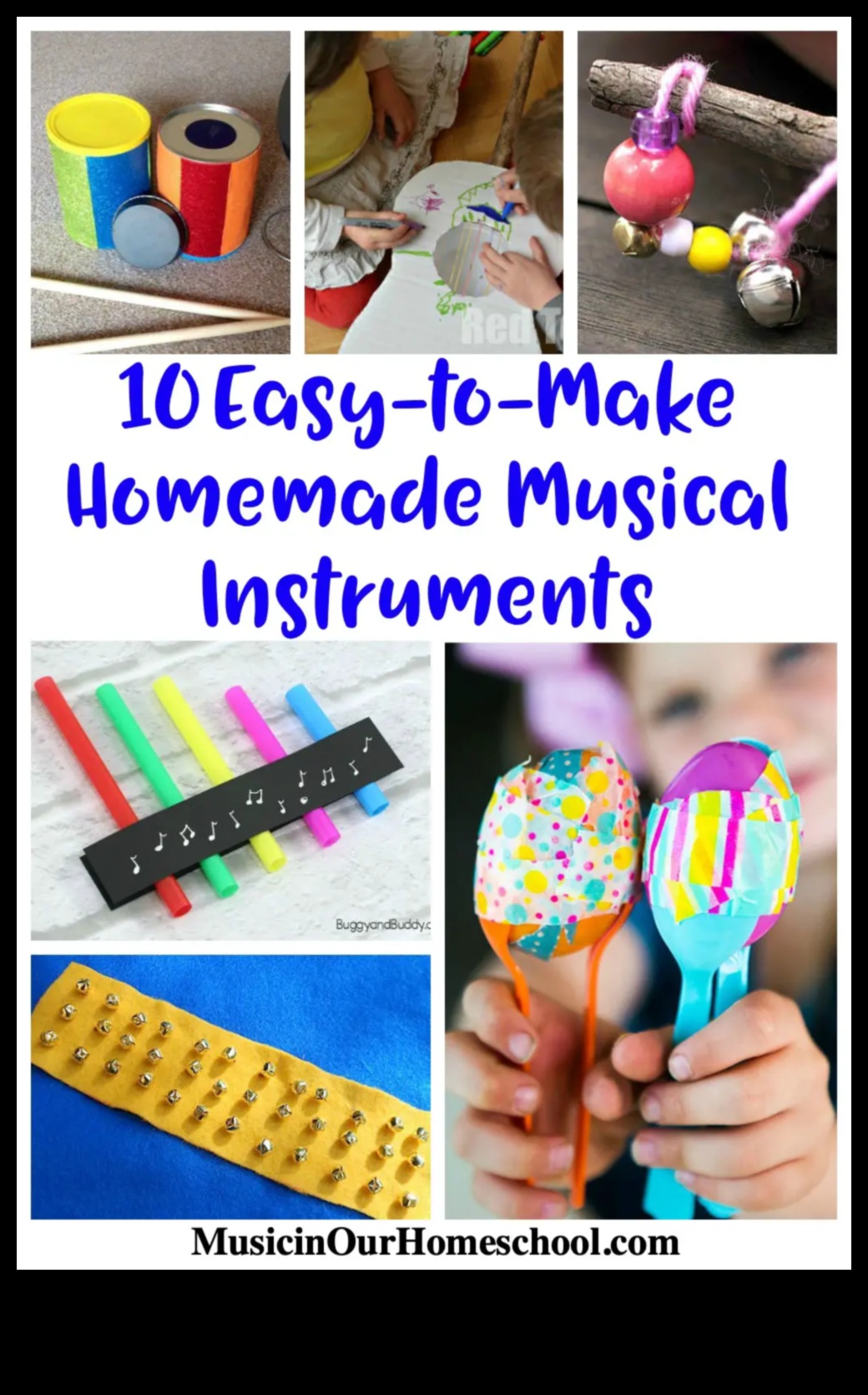 כלי נגינה עשה זאת בעצמך לילדים: יצירת צלילים עם חפצי בית