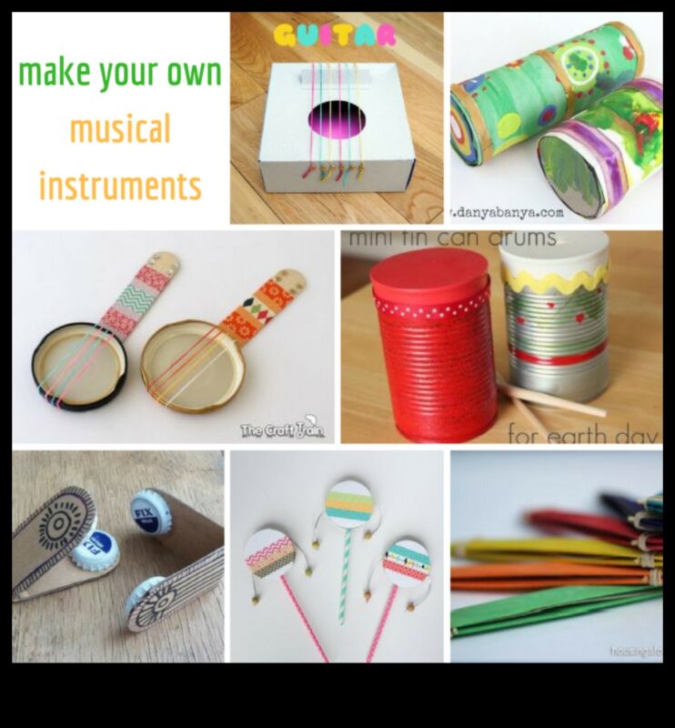 כלי נגינה עשה זאת בעצמך לילדים: יצירת צלילים עם חפצי בית